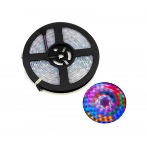 ŞERİT LED 12V RGB DIŞ MEKAN TEK ÇİP 5 METRE POLAXTOR