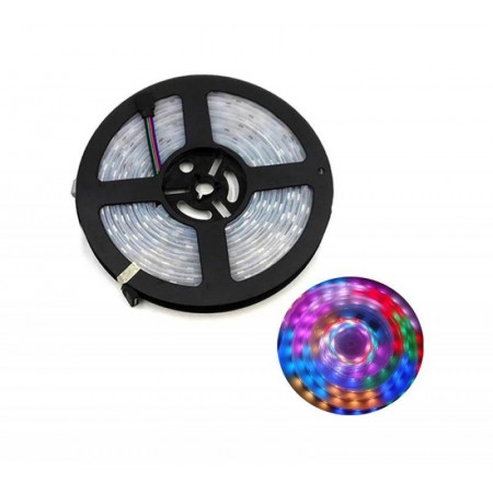 ŞERİT LED 12V RGB DIŞ MEKAN TEK ÇİP 5 METRE POLAXTOR