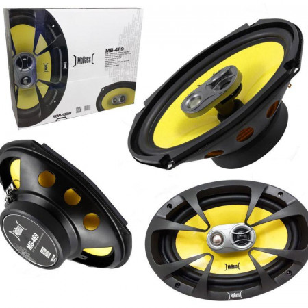 OTO HOPARLÖR TWEETERLI 6X9 INCH OVAL 180W ANFİ DESTEKLİ 2 ADET MOBASS MB-469