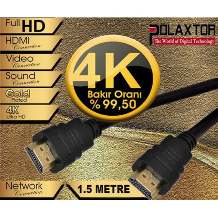 HDMI KABLO GOLD 1.4V 3D 1.5 METRE ETC-015