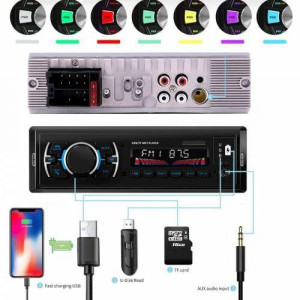Sunask Mny-03 Oto Teyp Araba Teyp Radyo Bluetooth Çift Usb/Sd/Aux/Telefon Şarj ve Usb Player