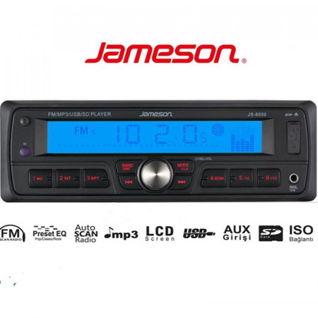 OTO TEYP USB/SD/JAMESON 4X45W İSO SOKETLİ