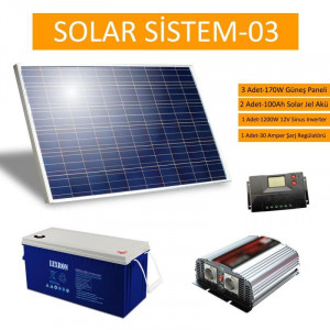 GÜNEŞ ENERJİ PANELİ SOLAR PAKET 03