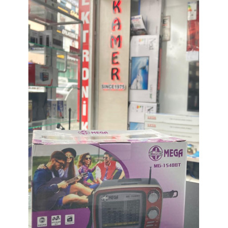 RADYO NOSTALJİ ŞARJLI BT/USB/SD/AUX/FM MEGA MG-1540BT